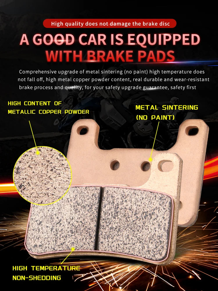 Sintered Metal Brake Pads for Kawasaki ZX-10R 2004–2015 Z1000 Z1000SX 2010–2017 – Brake Pad Tools – Front / Rear / Set – from $26