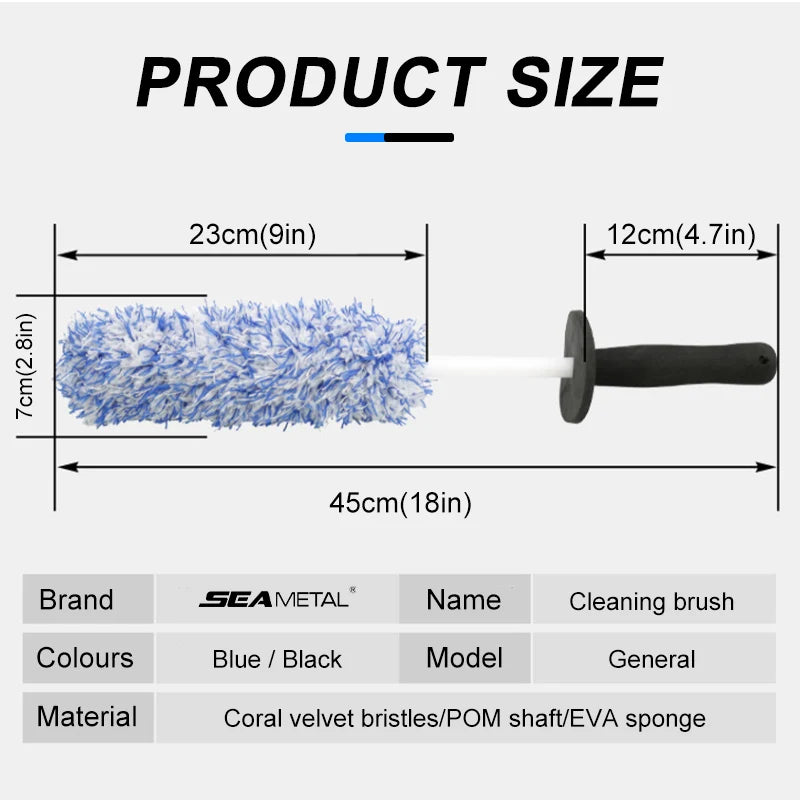 Microfiber Wheel Detailing Brush Bike