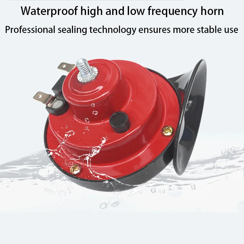 Motorcycle Horn – 12V 300dB High-Frequency Waterproof Snail Horn