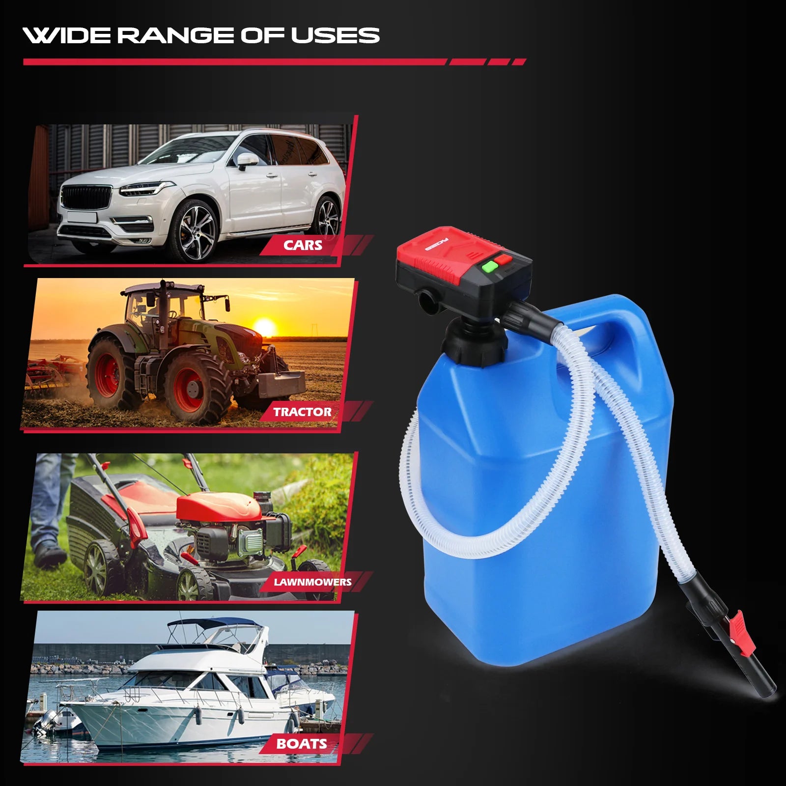 SEDY Auto Fuel Transfer Pump 3.2GPM