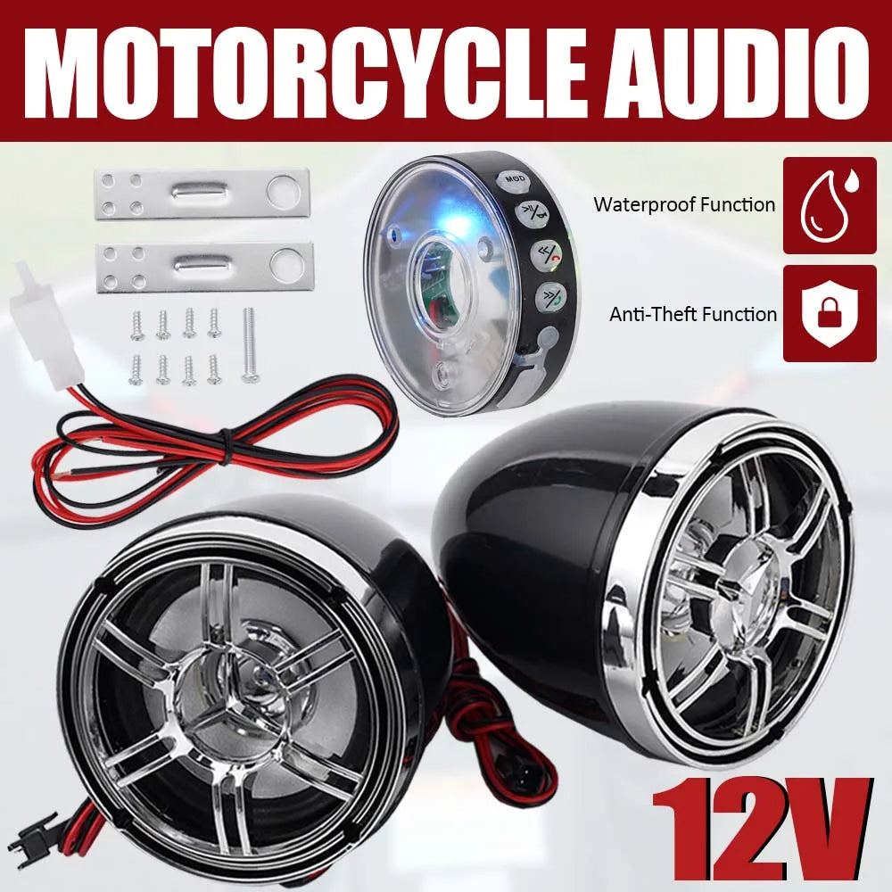 Motorcycle Speakers – 20W Bluetooth Waterproof Speaker Kit