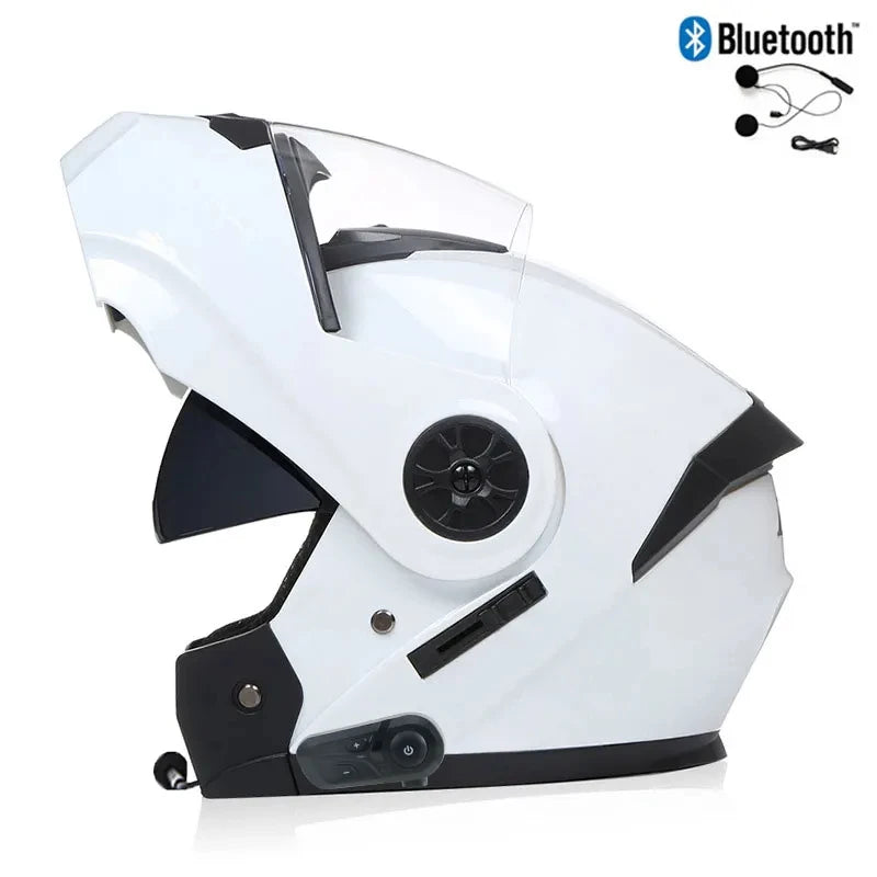 Bluetooth Modular Helmets – Full Face Motorcycle Helmet, Dual Visor, All-Season for Men & Women