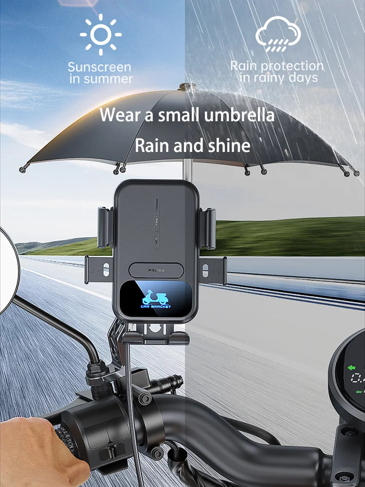 15W Wireless Charging Motorcycle Phone Holder – QC3.0