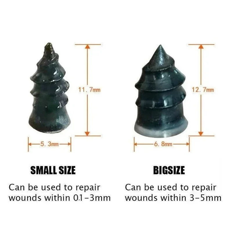 10 / 15pcs Mixed Rubber Tire Repair Nails – Small and Large – Car Motorcycle Truck Tubeless – $14