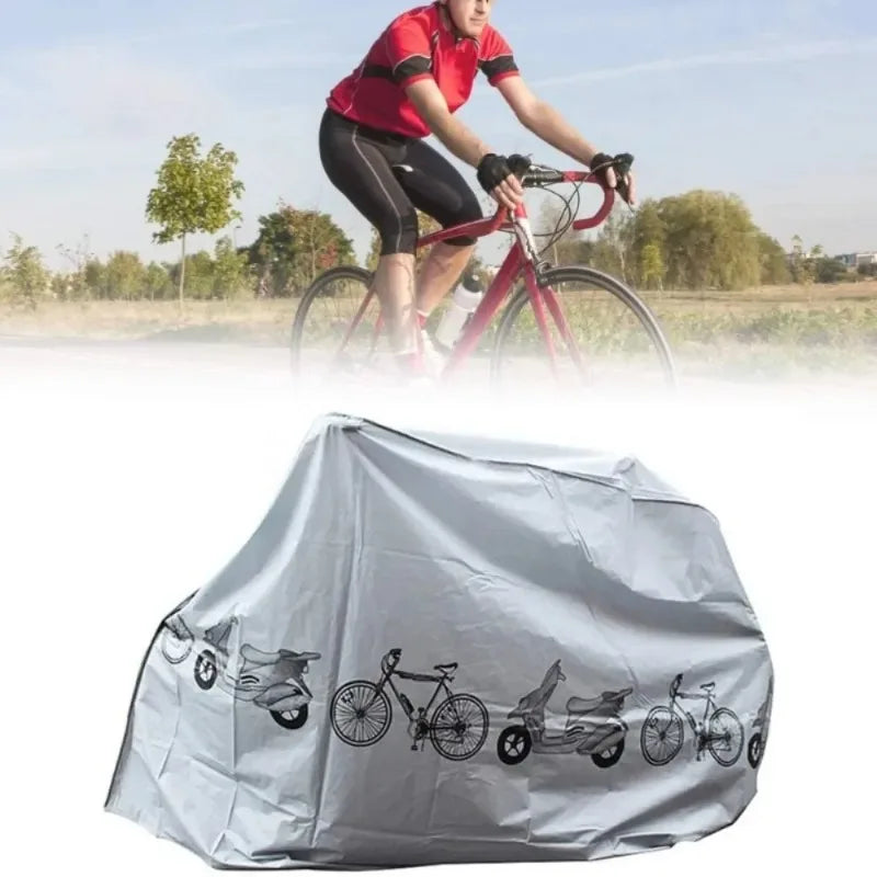 Waterproof Bicycle Gear Raincover Outdoor Sunscreen Motorcycle Bike Cover MTB Case Protector Bike Accessory – UV Protection Easy Install Grey / Plastic (1pc / 2pcs)