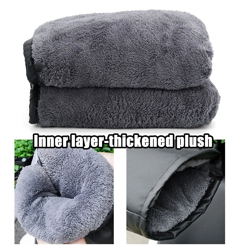 PU Handlebar Muffs Black – Style A or B