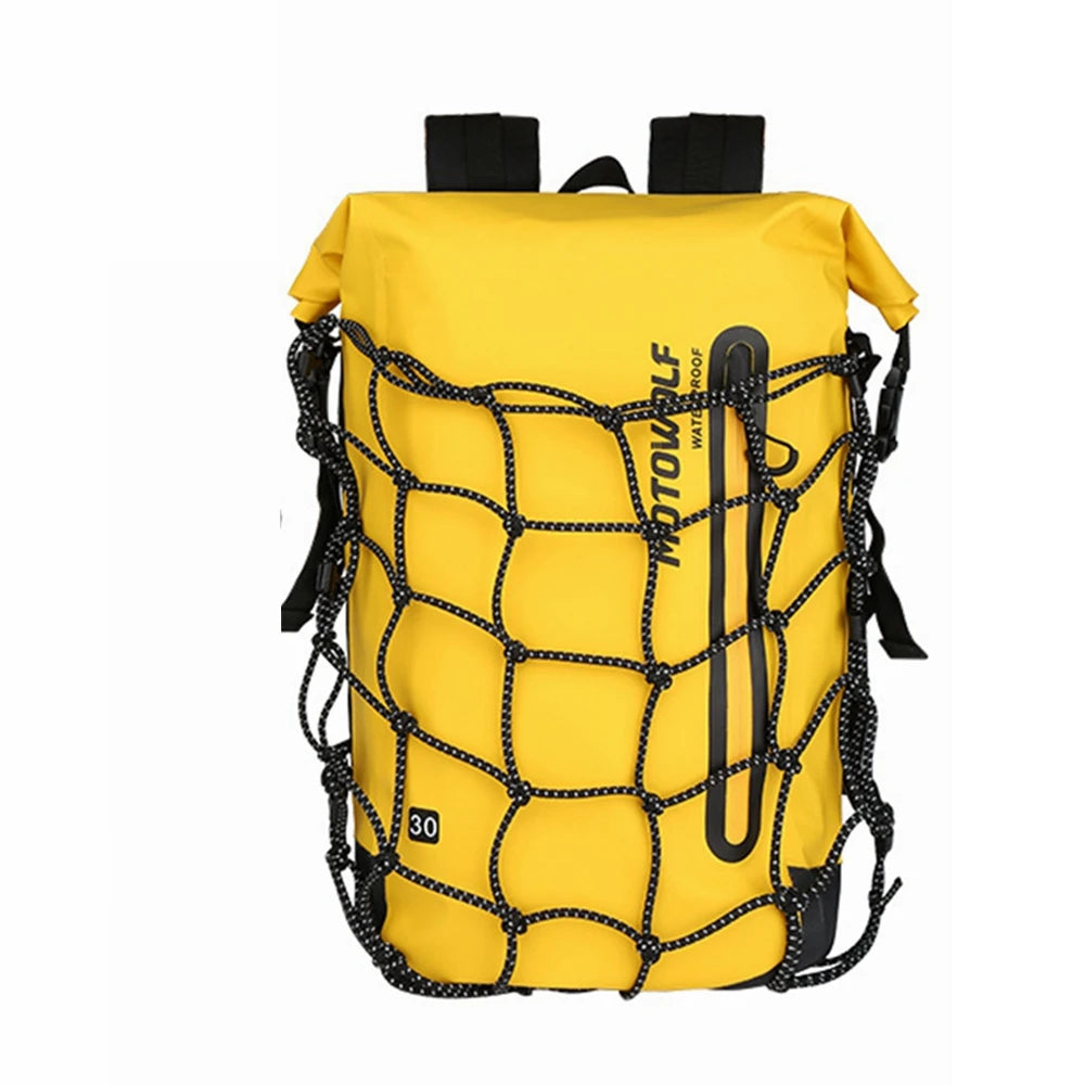 Motorcycle Backpack – Waterproof Full Face Helmet & Reflective Travel Bag