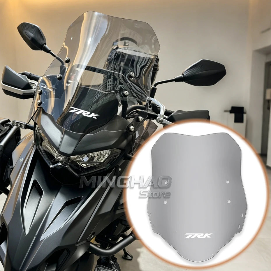 Motorcycle Windshield – Double Bubble Wind Deflector for Benelli TRK502/TRK502X