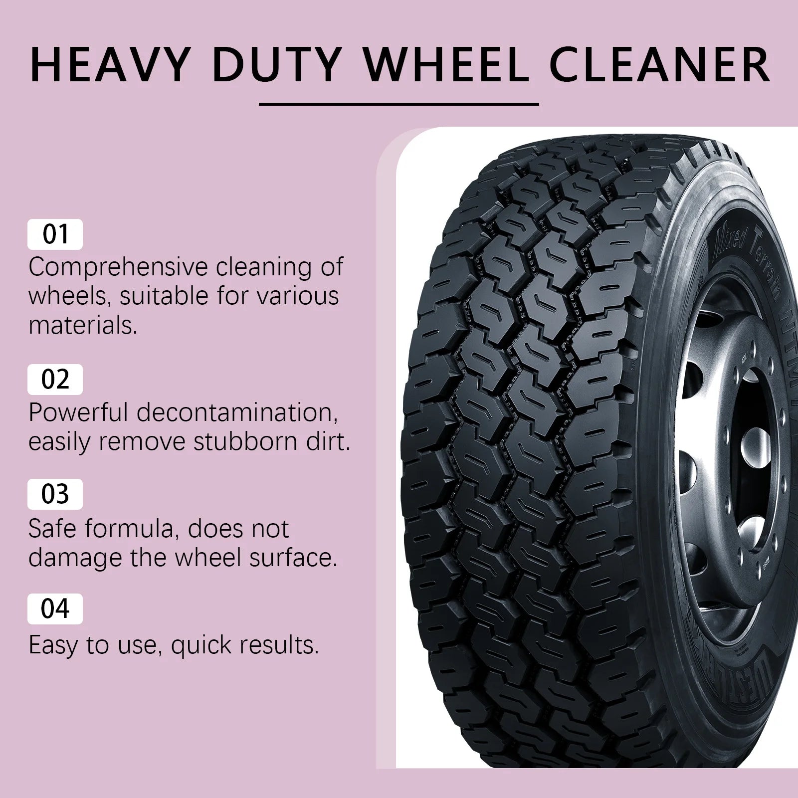 Powerful Wheel Cleaner Spray 120ml – Industrial-Strength Foam Cleaner Brake Dust Remover Anti-Aging Dirt Repellent – 1pc / 3pc – $16–32