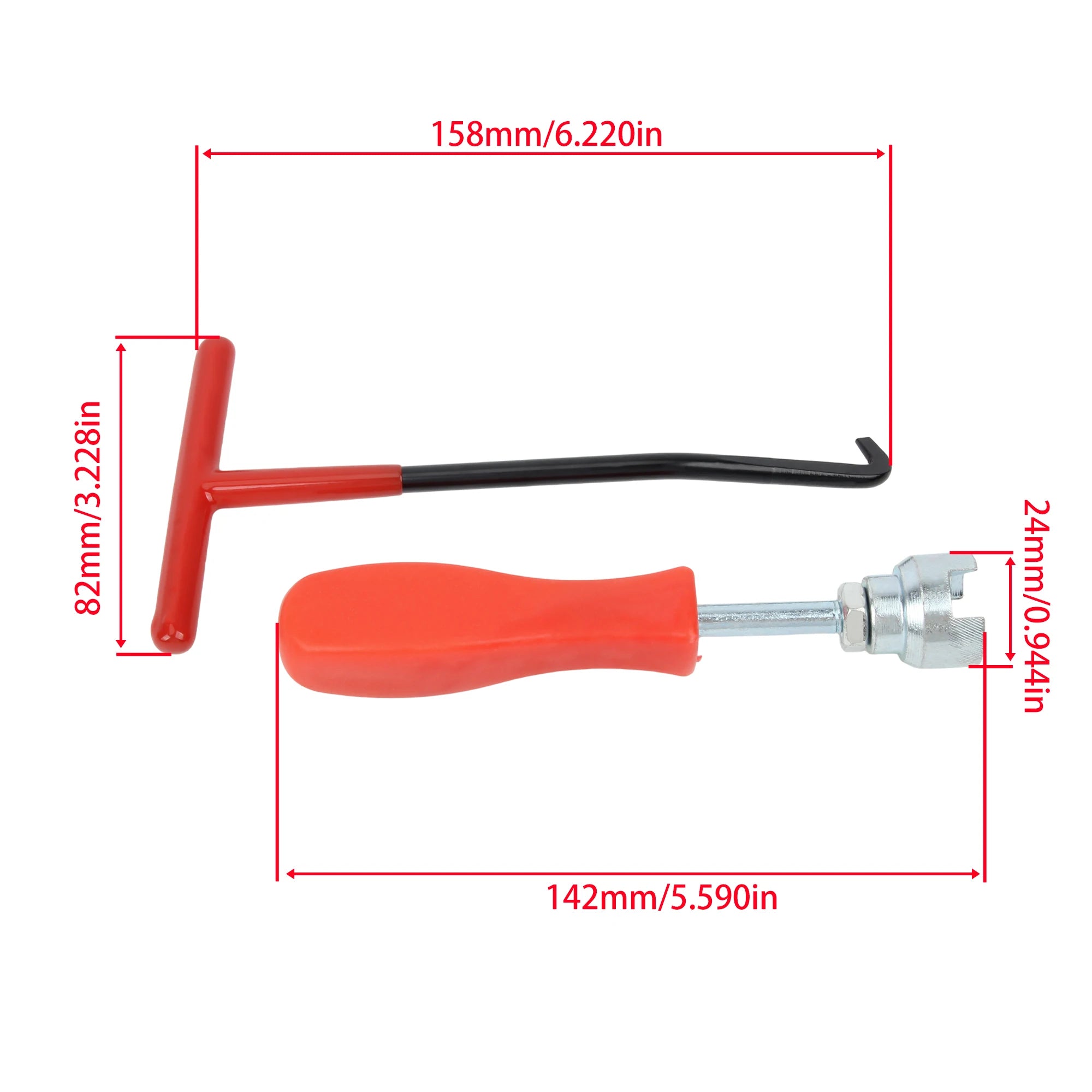 Motorcycle Brake Caliper Spring Wrench & T-Bar Exhaust Spring Hook Puller – Brake Caliper Tools – 2-Piece Repair Tool Set for Dirt Bike ATV Motorcycle UTV – $11
