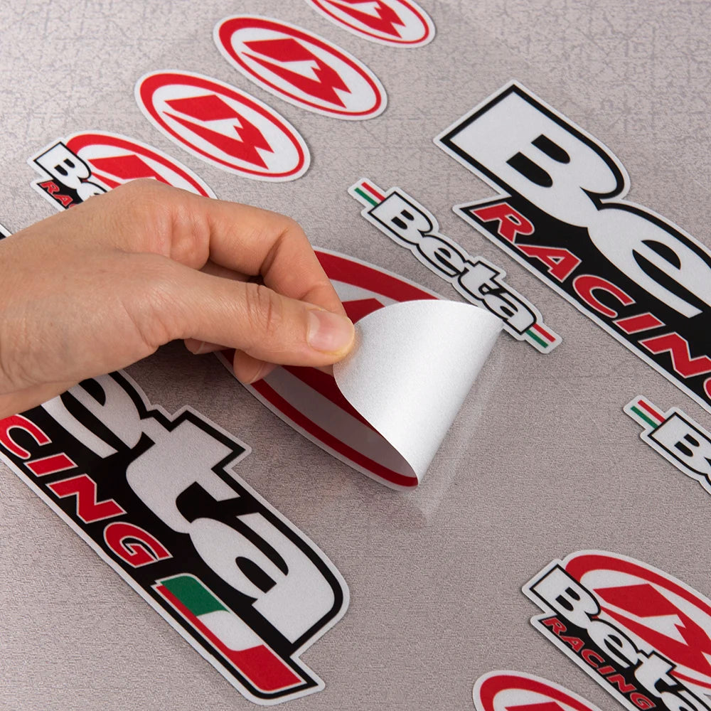 Beta Racing Reflective Motorcycle Sticker Decal Vinyl Graphics Kit – 12 Pieces – 30×22cm – Waterproof / Oil & Scratch Resistant – 2-Year No-Fade – Car / Bike / Helmet – $16