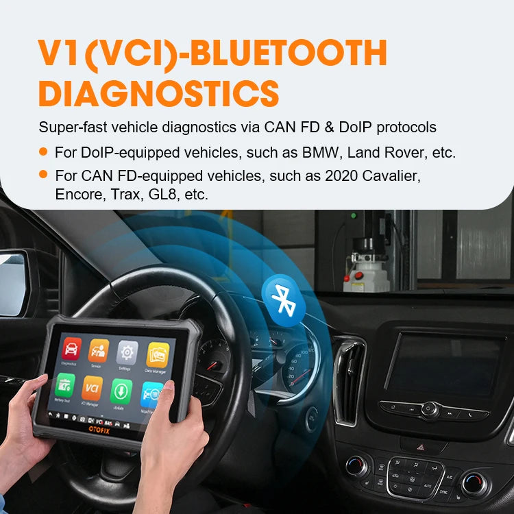 OTOFIX D1 Lite Bi-Directional OBD2 Scanner – 38+ Resets – All System – FCA SGW – DoIP + CAN FD – 7" Android Tablet – 2-Year Free Update – $518