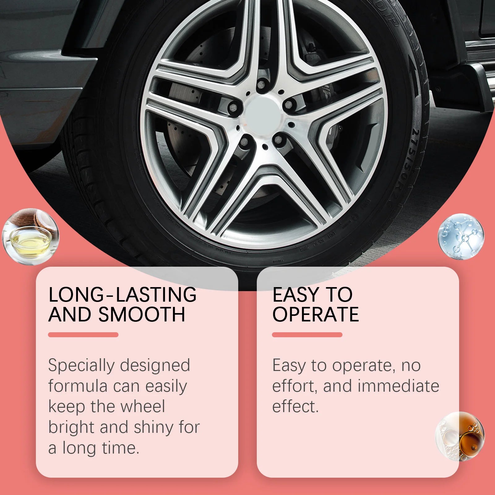 Professional Wheel Cleaner & Alloy Rim Spray 237ml – Brake Dust Remover Tire Renovator Long-Lasting Shine – 1pc / 2pc / 3pc / 4pc – $12–55