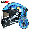 Winter Warm Full Face Helmet with Double Visor