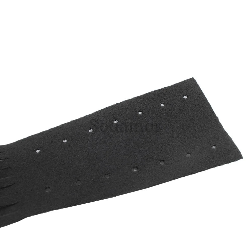 Universal Harley / Honda / Yamaha / Suzuki PU Leather Brake & Clutch Lever Cover – Fringe Tassels – Black – 1 Pair – $15