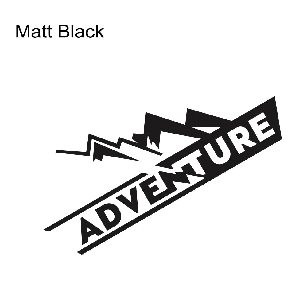 Adventure Motorcycle Top Box Vinyl Decal Sticker – Glossy Black / Carbon Fiber / Matt Black – Waterproof 3-Layer Transfer – for Honda Africa Twin / BMW GS 1200 1250 – 1 or 2 Pieces – $10