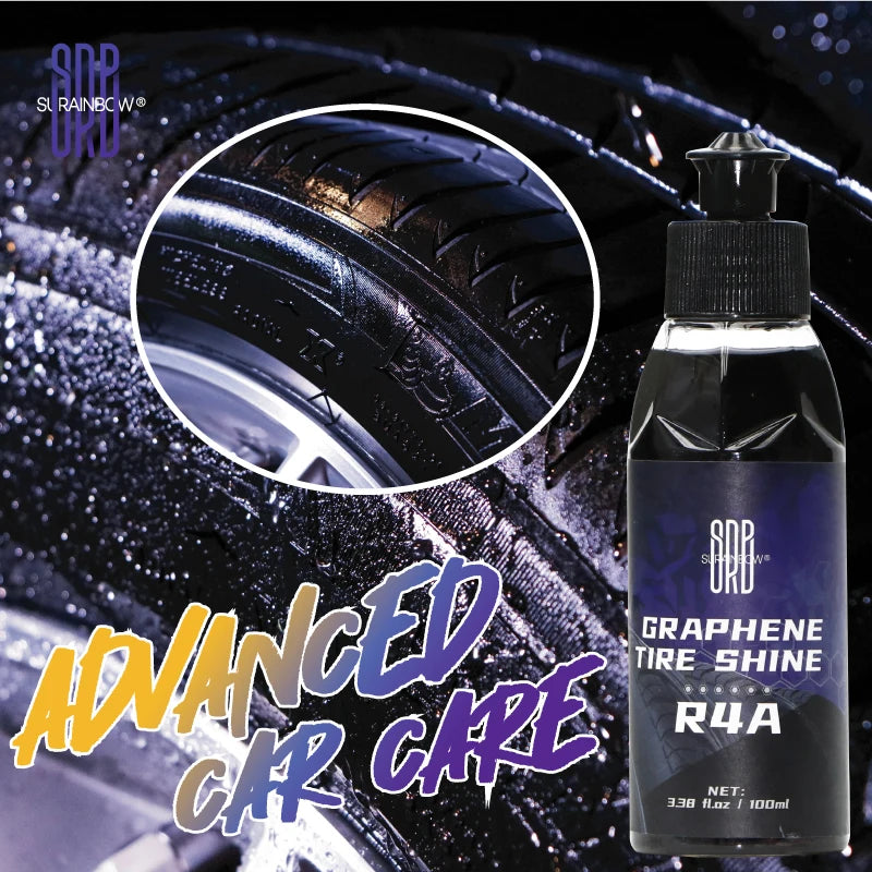 Graphene Acrylic Tire Shine Spray Coating – No Sling Long-Lasting Deep Black UV Protection Dirt Repellent – 100ml / 473ml – $10–42