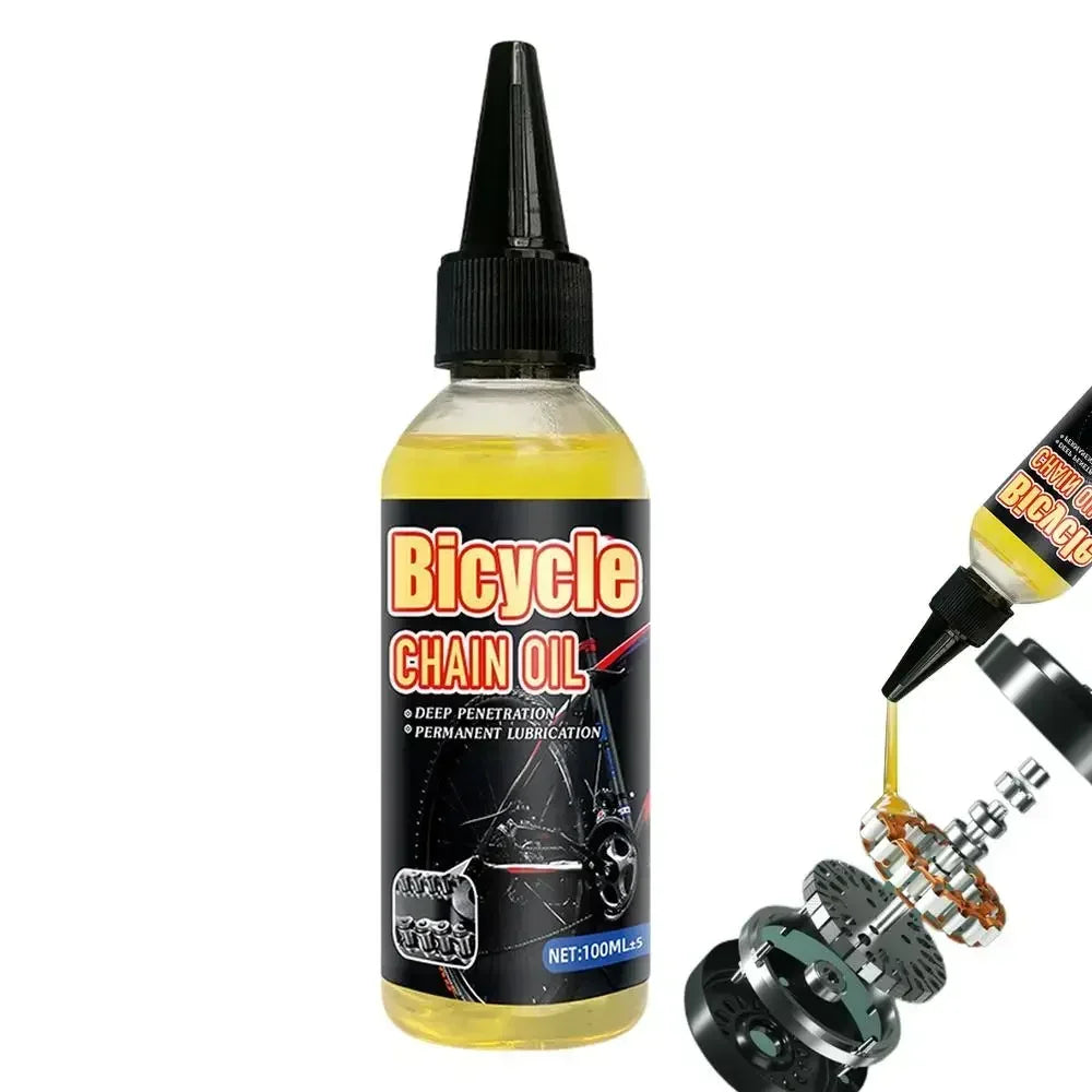 Bicycle & Motorcycle Dry Lube Chain Oil – MTB Road Bike Mountain Bike Fork Flywheel Chain Cycling – 100ml / 300ml – $12–22