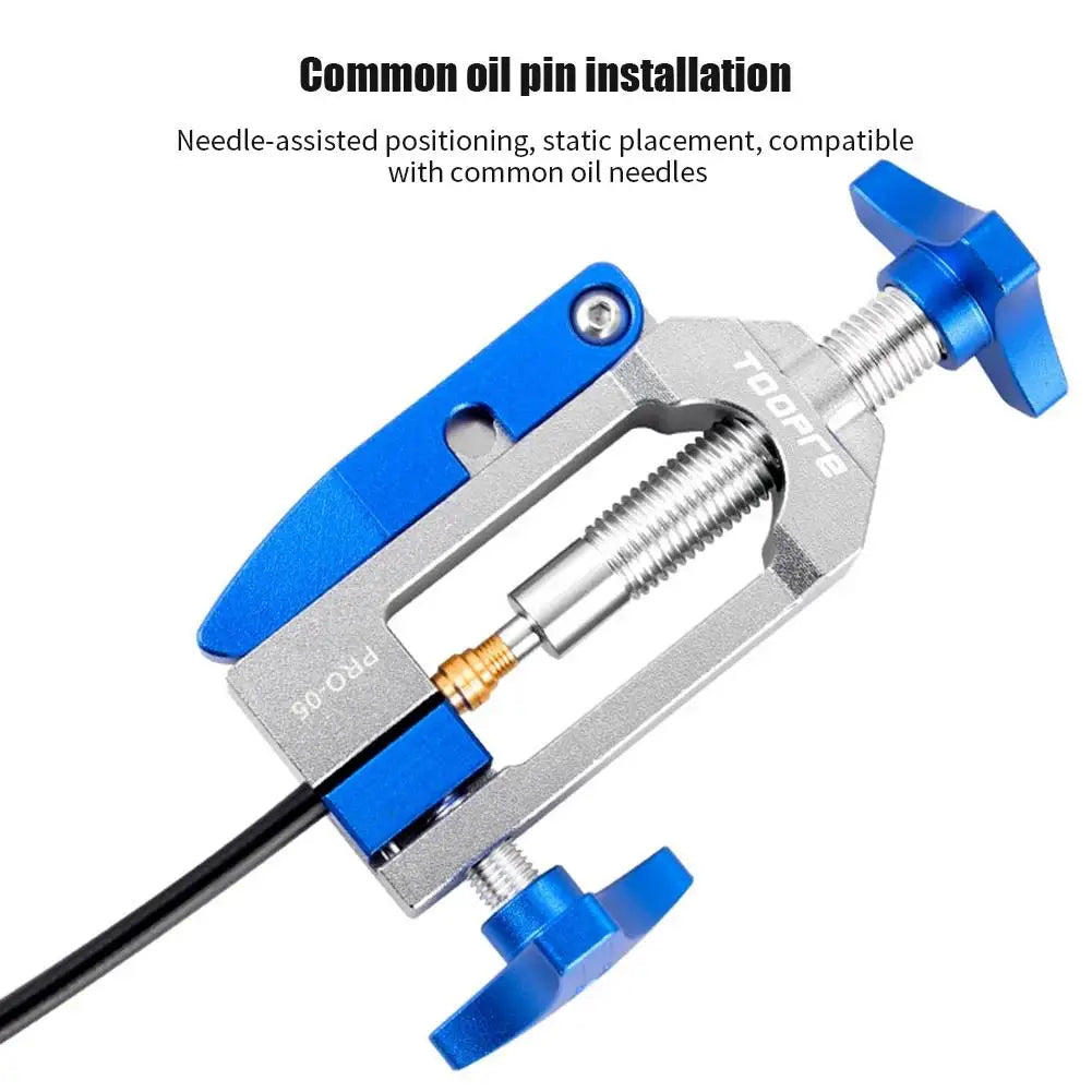 Hydraulic Disc Brake Hose Cutter and Oil Needle Installation Tool – Brake Line Tools – U-Guide Precise Cutting for Bicycle Hydraulic Brake Hose – Aluminium Blue or Nylon Black – from $32