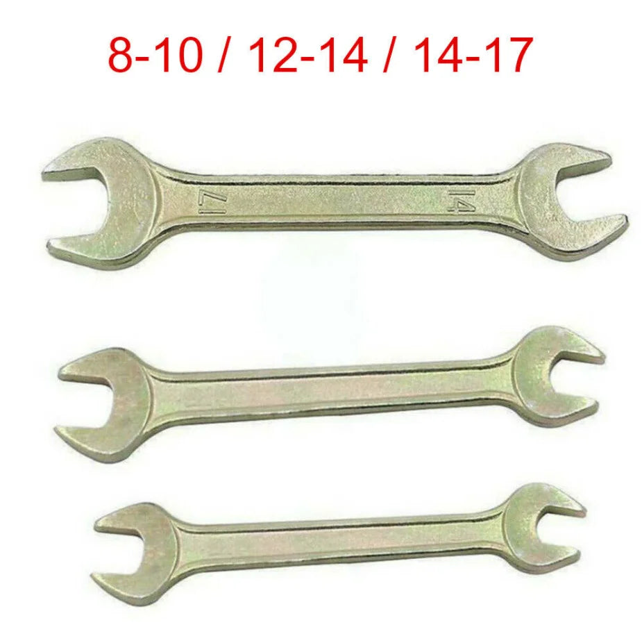 HOTSELE 7-Piece Universal Motorcycle Tool Kit – Spark Plug Socket, Spanners, Pliers & Allen Wrench – Storage Pocket – $18