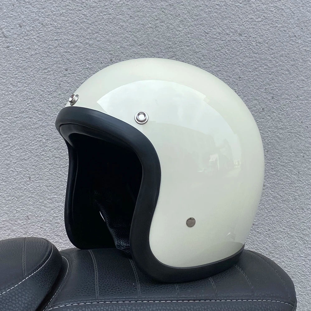 Open Face Helmets – BLD 500TX Retro Motorcycle Helmet, Vintage Small-Shell Jet & Scooter Helmet