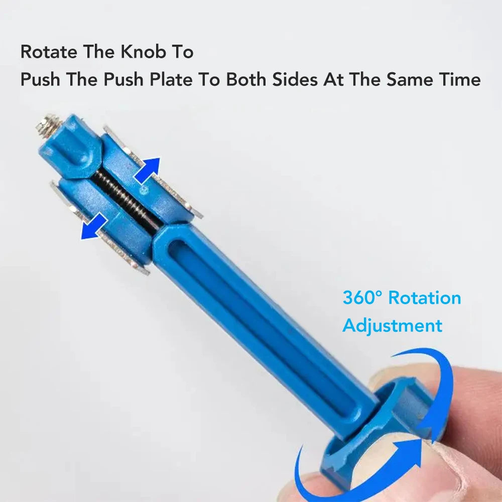 2-in-1 Bicycle Brake Pad Spreader Tool – Brake Bleeding Tools Durable PA6 Carbon Steel 360° Rotatable Hydraulic Disc Brake Caliper Piston Reset – 1 / 2 / 3 / 4 / 6 PC – from $10