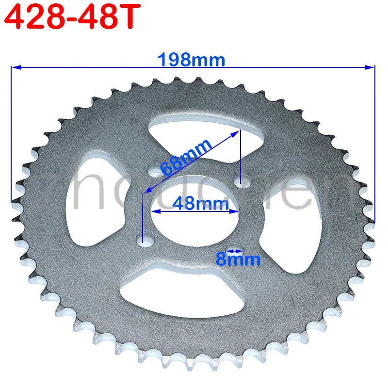 428 Rear Sprocket 48mm Pit Bike 5 Colors
