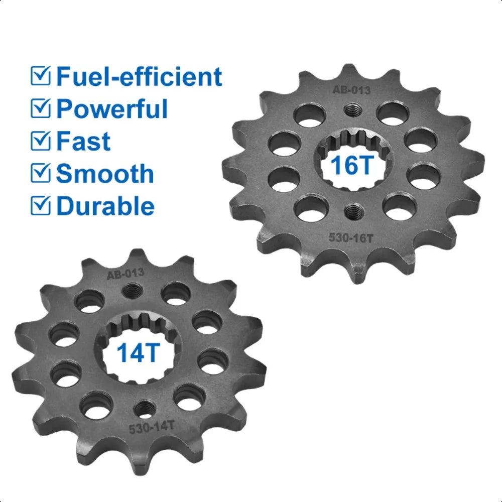 530 Front Sprocket 14T–17T Suzuki GSX