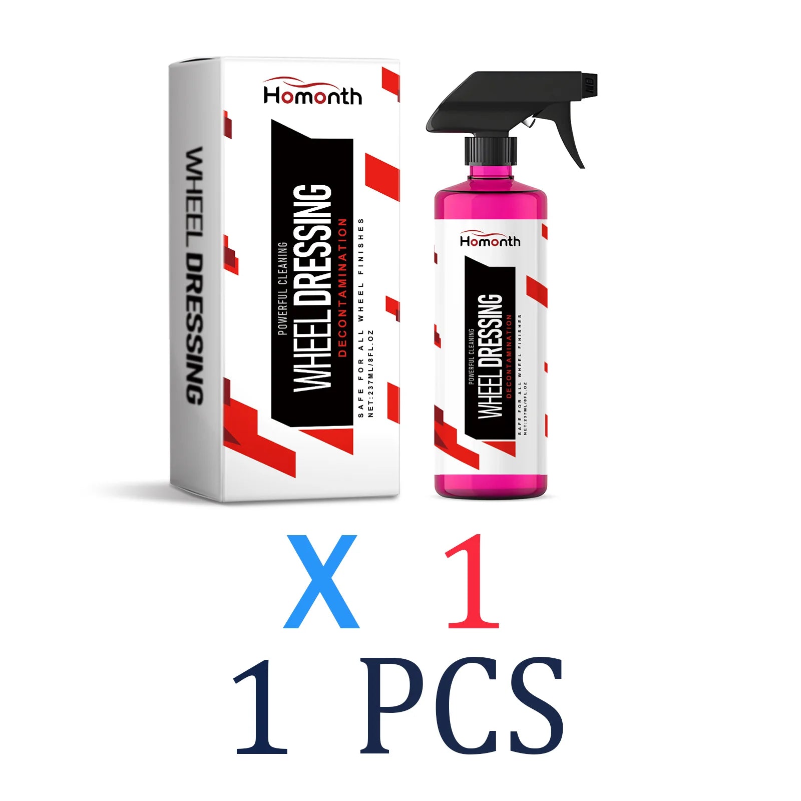 Professional Wheel Cleaner & Alloy Rim Spray 237ml – Brake Dust Remover Tire Renovator Long-Lasting Shine – 1pc / 2pc / 3pc / 4pc – $12–55