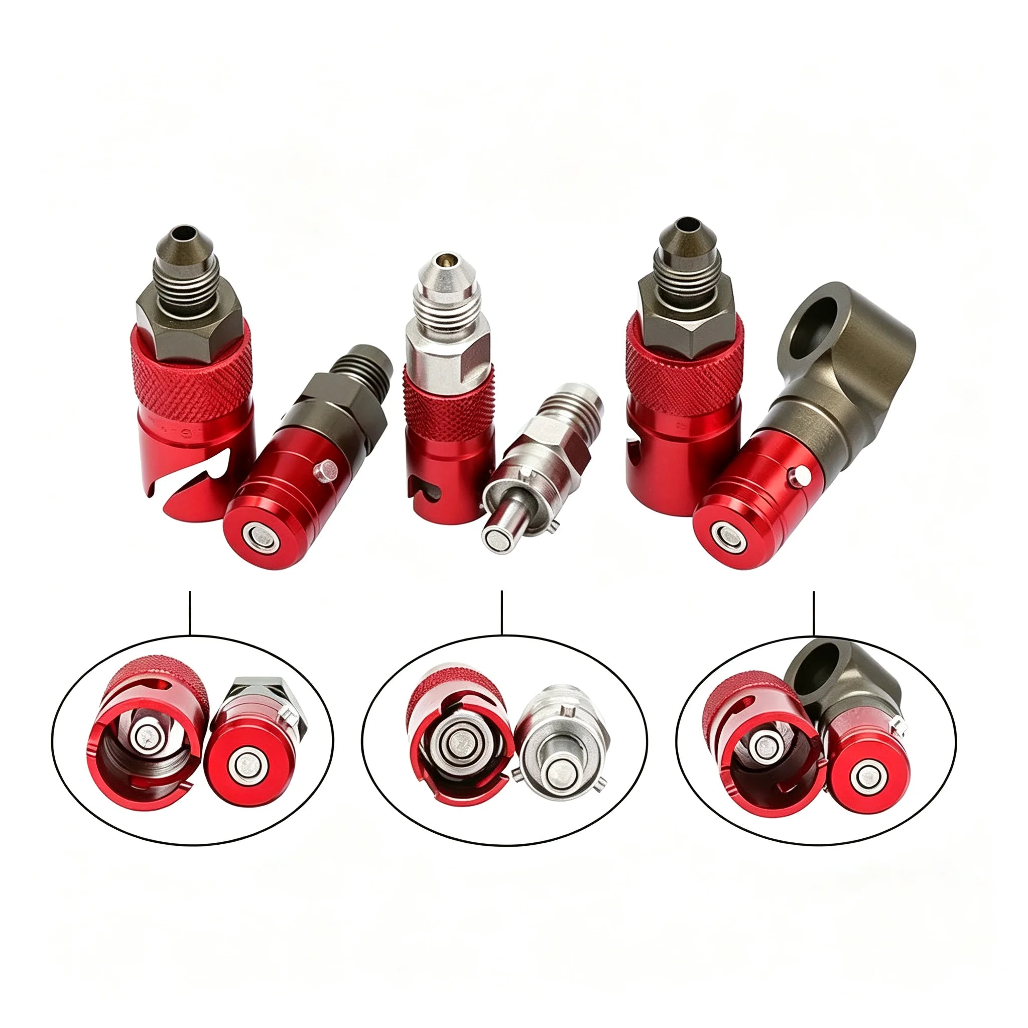 Universal Motorcycle AN3 Aluminum Caliper Brake Line Hose Adapter – Brake Line Tools – Quick Disconnect Brake Hose Oil Breaker Connector – 7075 CNC – Yamaha Honda Kawasaki Suzuki BMW Ducati – from $12