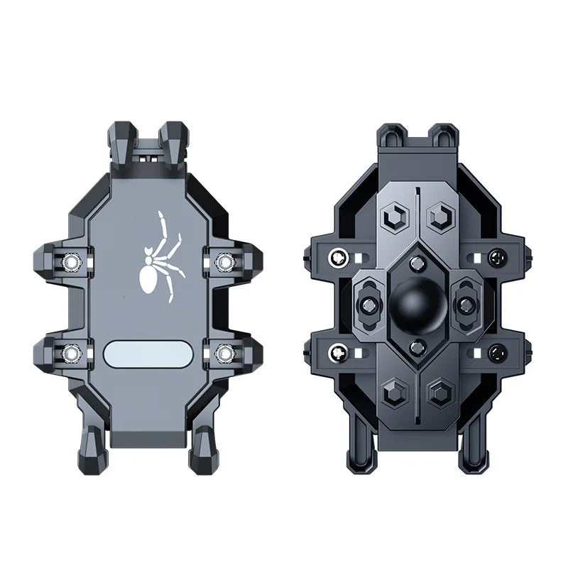 Aluminum Alloy Anti-Vibration Motorcycle Phone Mount – Anti-Theft 360° GPS Holder for Scooters & E-Bikes