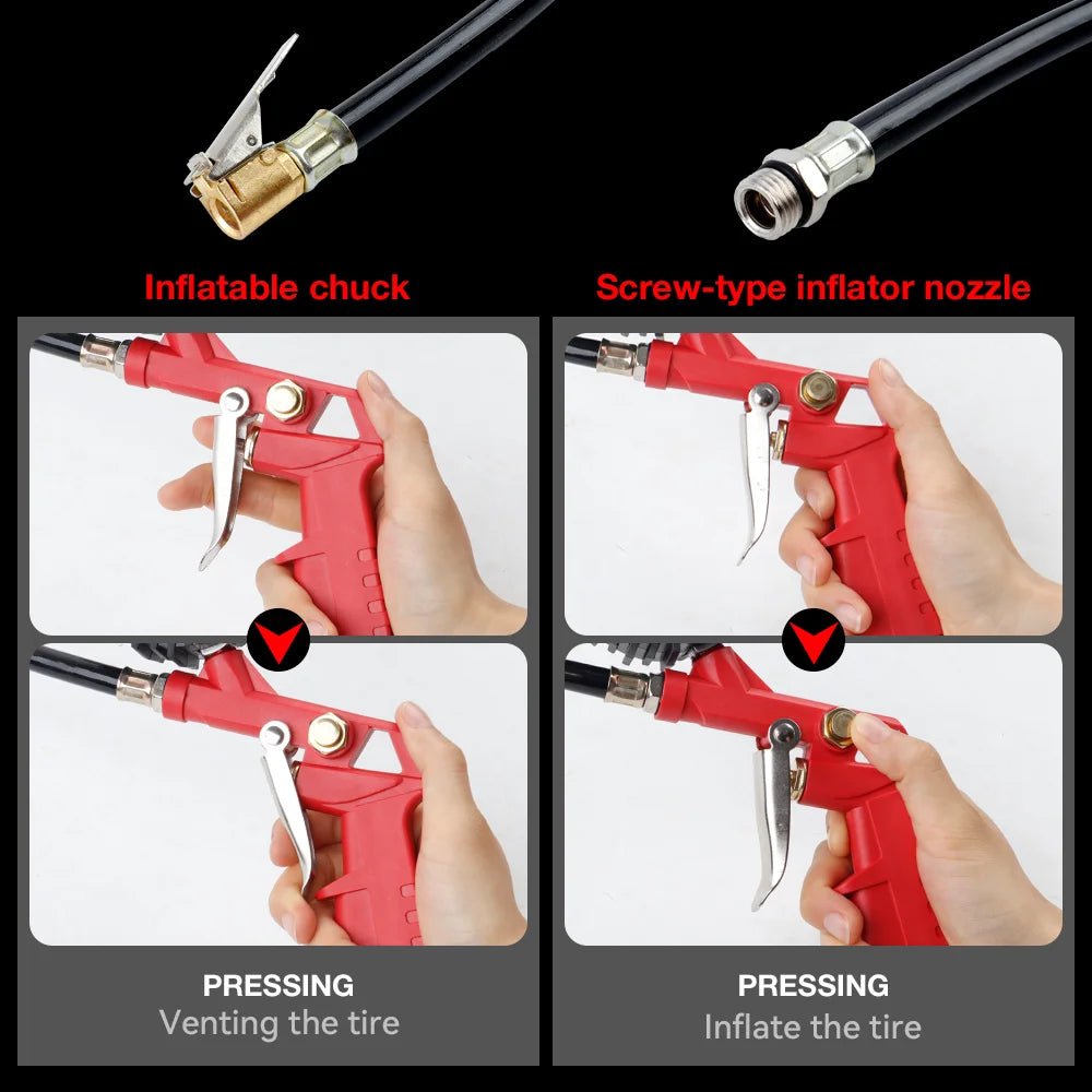 0–220 PSI / 0–16 Bar Tire Pressure Gauge – Dual Scale