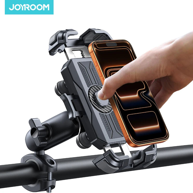JOYROOM Anti-Vibration Motorcycle Phone Mount – Universal Holder with Vibration Dampener for Bikes, Scooters & ATV/UTV