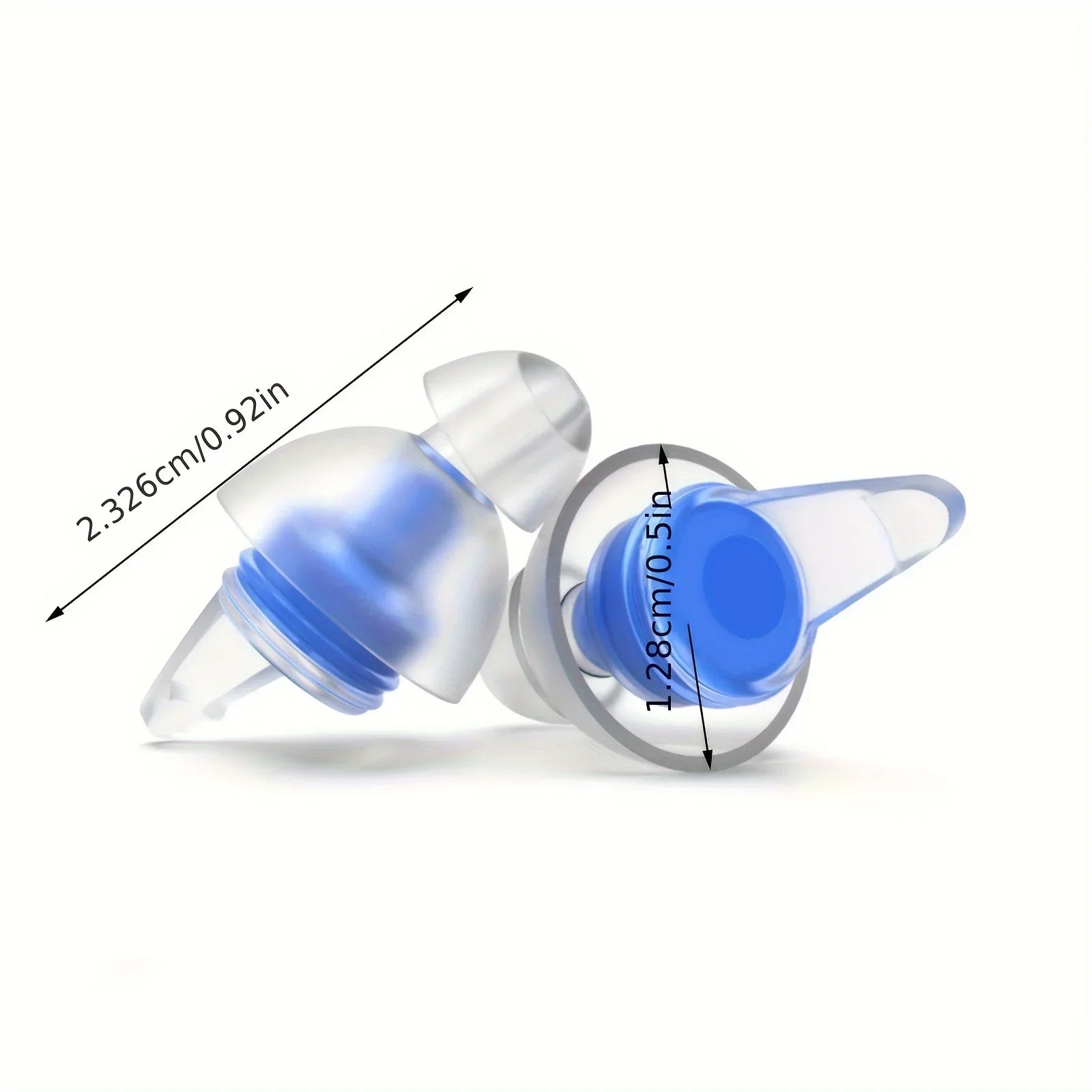 HUAK Quiet-04 Motorcycle Riding Earplugs Reusable High-Fidelity Silicone IPX8 Waterproof for Swimming & Travel – 5 or 10 Sets – Black Blue Red Purple White