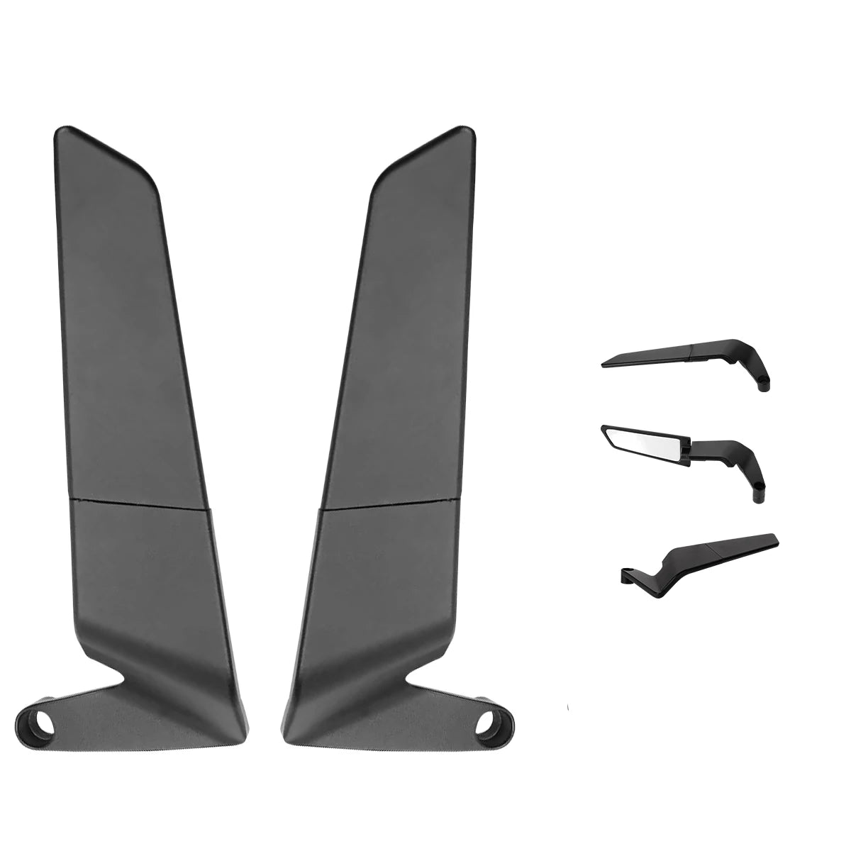 SOYAVISION Stealth Winglet Rotatable Motorcycle Mirror CNC Aluminium Adjustable Rearview Motorcycle Mirror for Yamaha MT-03 MT-07 MT-09 R1 R3 R7 XMAX KTM BMW