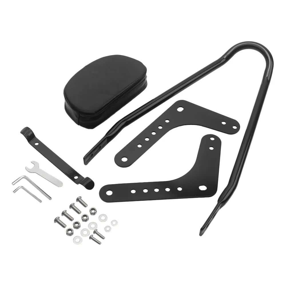 For Harley Softail Low Rider 18-Later FLDE FLHC FLHCS FLSL Motorcycle Accessory Black Sissy Bar Backrest Pad Steel Metal PU