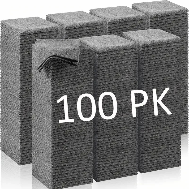 Thickened Microfiber Cleaning Cloths - 100pcs