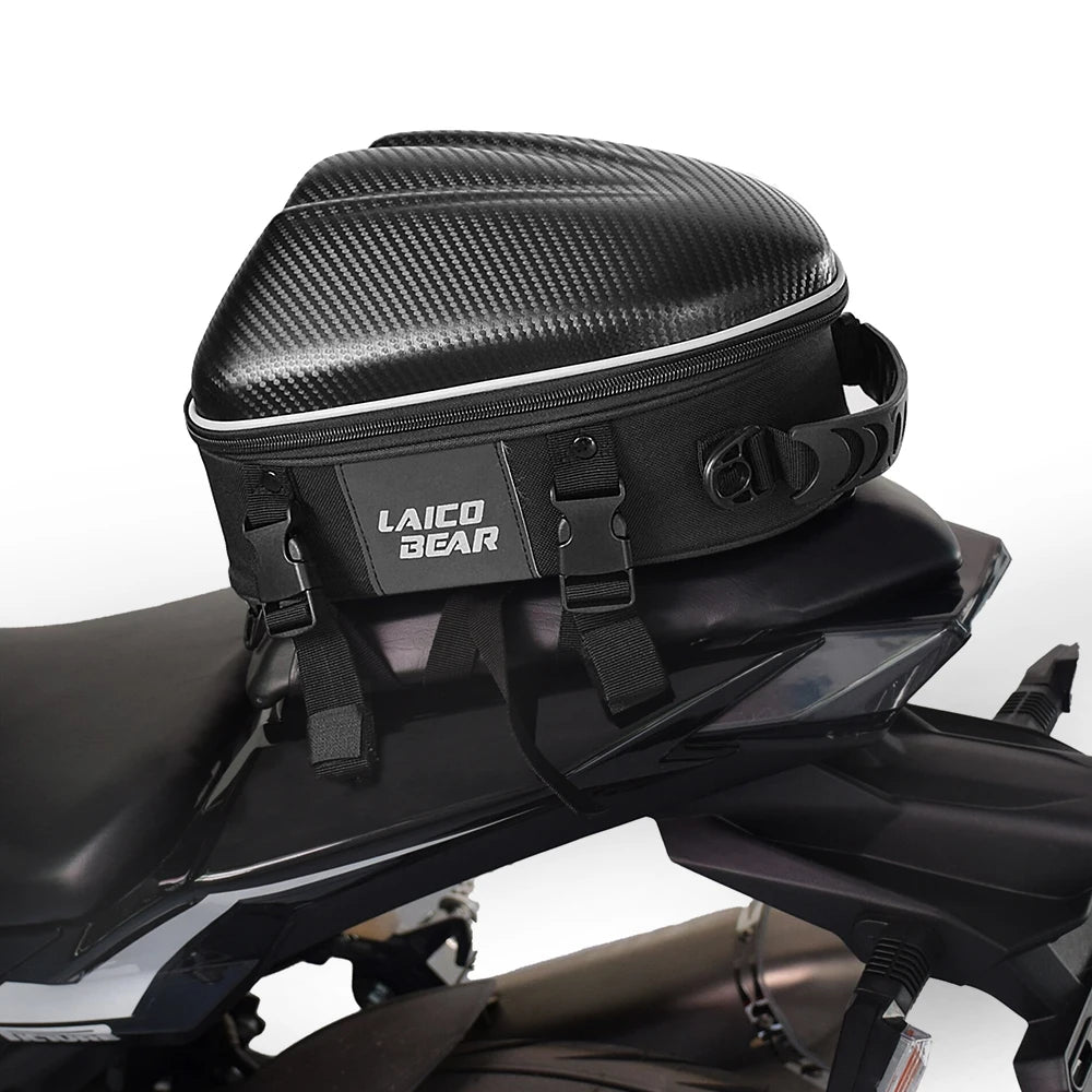 Motorcycle Backpack – Carbon Fiber Waterproof Large Capacity Travel Bag