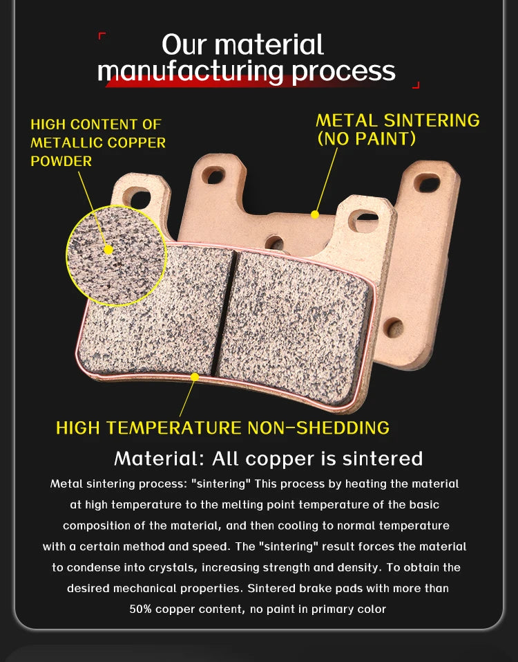 Sintered Metal Brake Pads for Kawasaki ZX-10R 2004–2015 Z1000 Z1000SX 2010–2017 – Brake Pad Tools – Front / Rear / Set – from $26