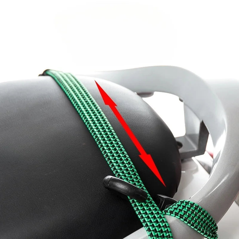 Motorcycle Luggage Strap Bungee Cord with Hooks Elastic Tie Down for Bike Helmet Cargo Net Rope Bicycle Rack Securing Accessorie