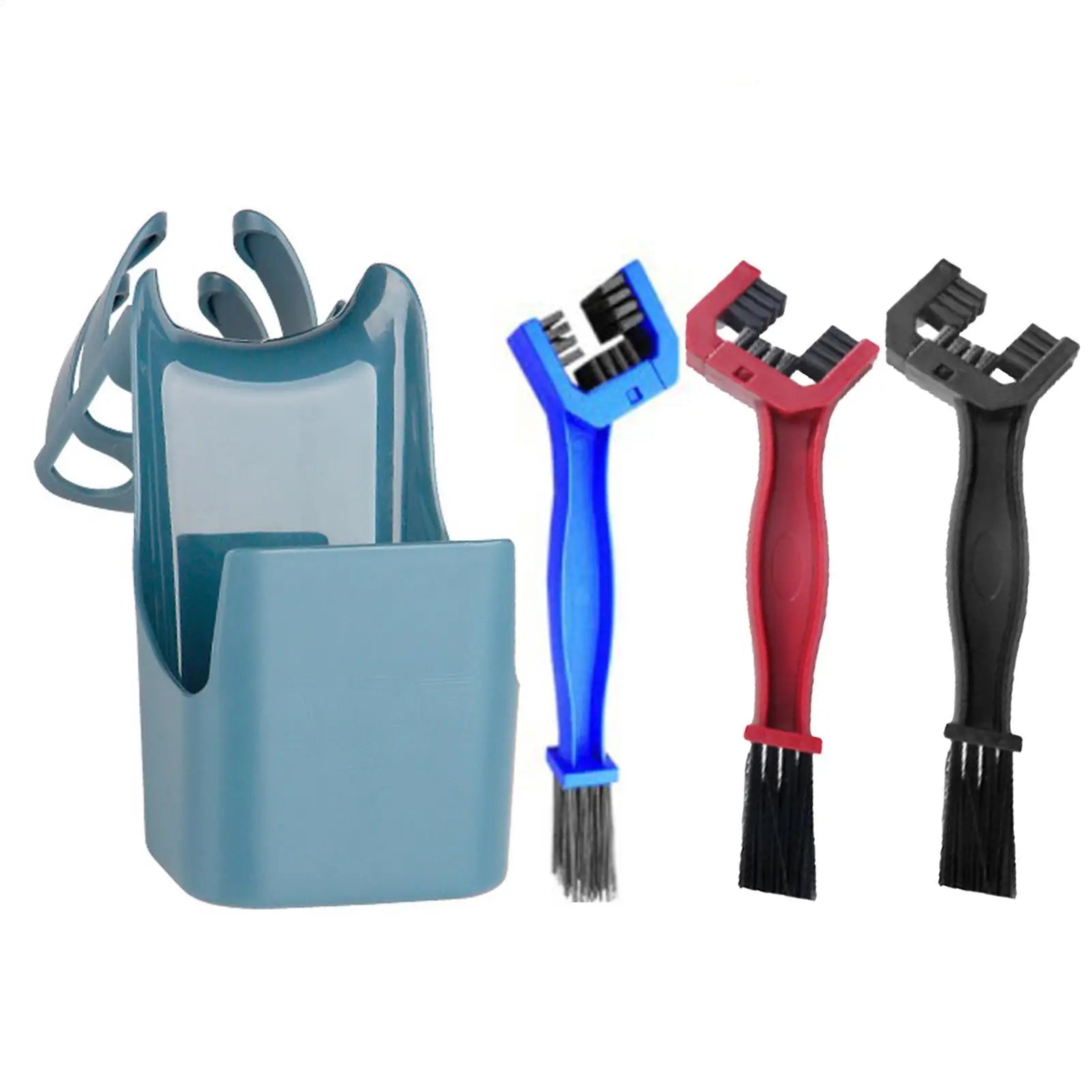 Motorcycle & Bicycle Chain Oil Storage Splash-Proof Tool Box with Brush – ABS Chain Scrubber & Dirt Cleaner Kit for Mountain Road Folding Bike – $10