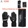 DW Heated Gloves Motorcycle Winter Heated Gloves Warm Waterproof Rechargeable Heating Thermal Gloves Snowmobile Battery Charger