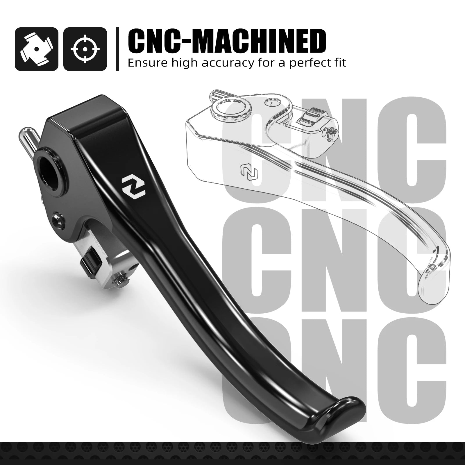 Husqvarna TE/FE 150–501 2022–2024 / GasGas EC/ECF 250–350 2021–2024 NICECNC Shorty Brake Clutch Lever & Fluid Reservoir Cover – CNC 6061-T6 Aluminum – $21–$116