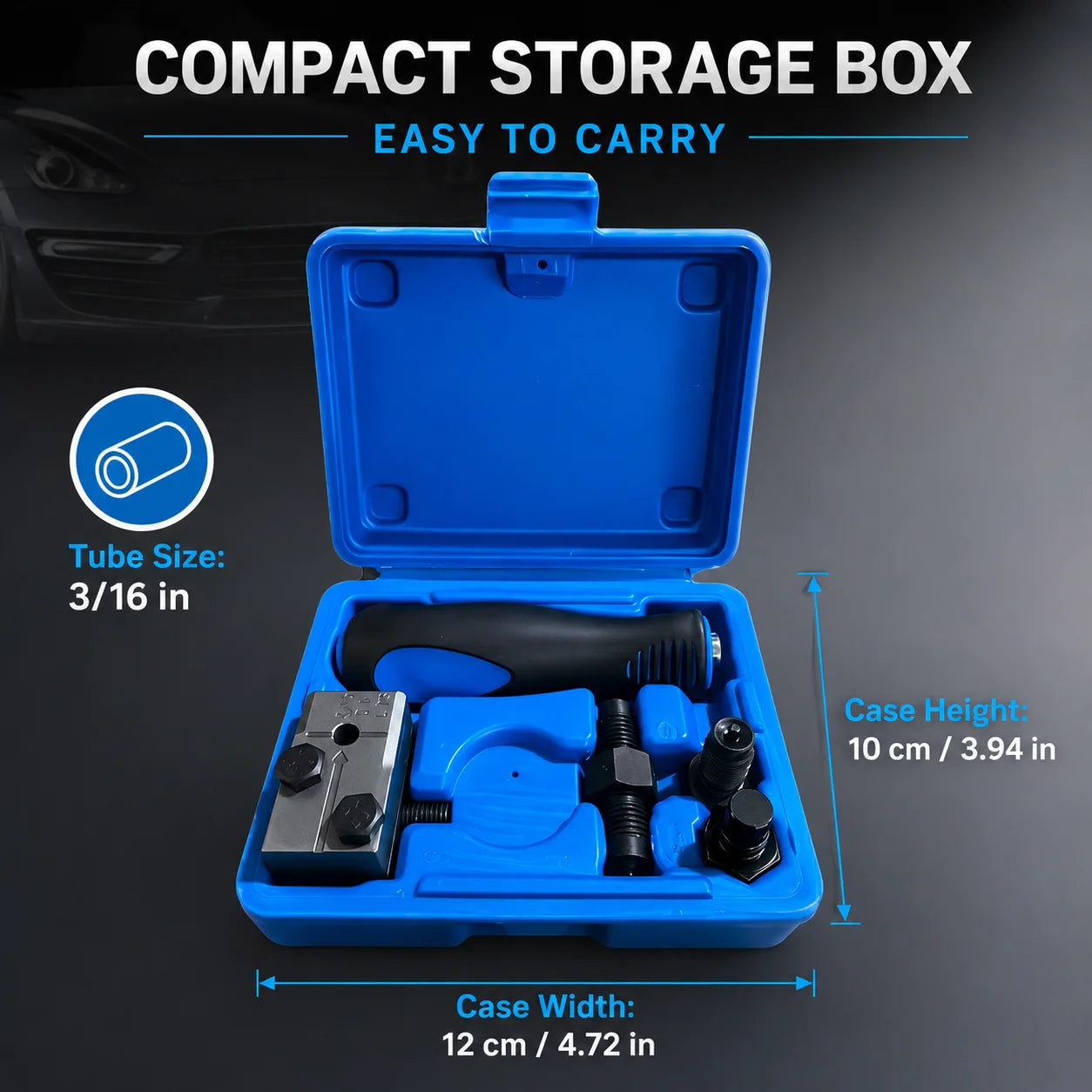 Professional 3/16" Brake Pipe Flaring Tool Kit – Brake Line Tools – Single and Double Flare Brake Line Repair Kit for Car Motorcycle Truck – 490g – $37