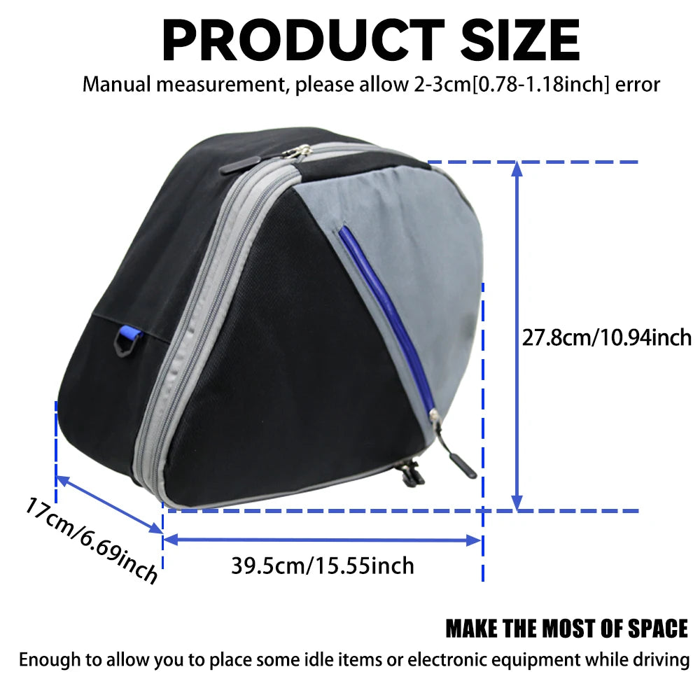 WUMFIRE Yamaha Tracer 9 Tracer 9 GT Motorcycle Parts Liner Inner Luggage Storage Side Box Bags Saddlebag Waterproof Expandable for Yamaha Tracer 9 Tracer9 GT 2020 2021 – Black (2PCS)