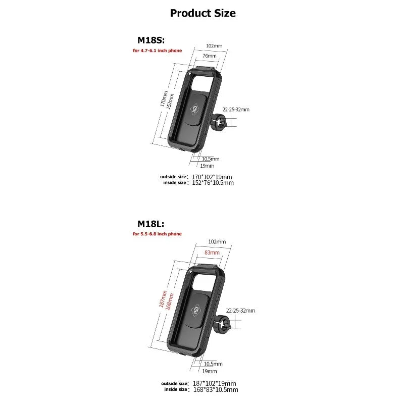 Motorcycle Wireless Charger Holder QC 3.0 Fast Charging Motorbike Phone Waterproof Cellphone Stand For iPhone 17 16 15 Samsung