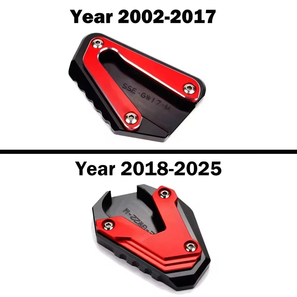 For Honda Goldwing 1800 GL1800 F6B 2002-2023 2024 Accessories Motorcycle Side Stand Support Pad Kickstand Enlarger Extension – MOWOK CNC Aluminum 6061 Black Red Blue Grey Silver