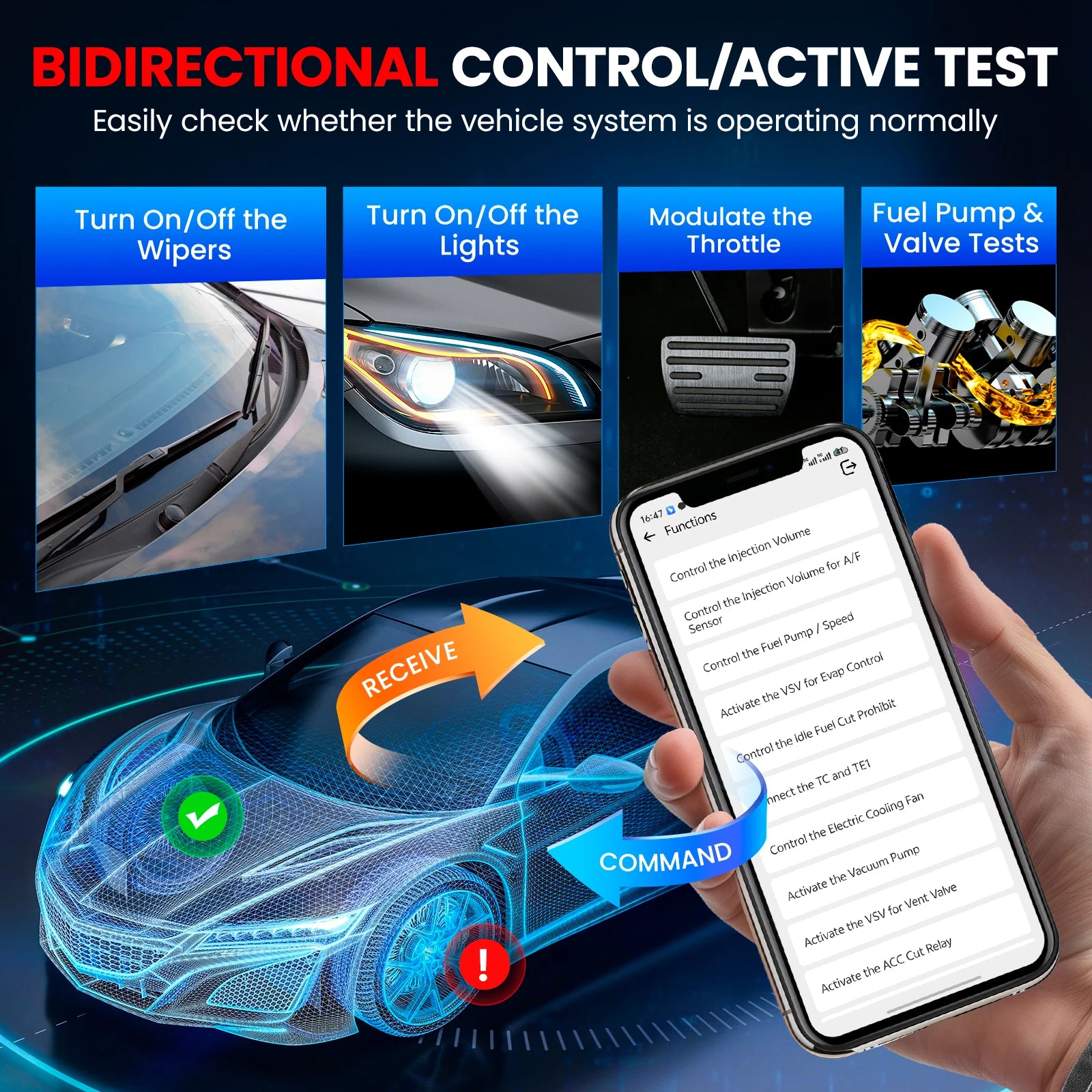 KINGBOLEN Ediag Elite OBD2 Scanner – All System + 15 Resets + Bi-Directional + CAN FD – Lifetime Free Update – from $108