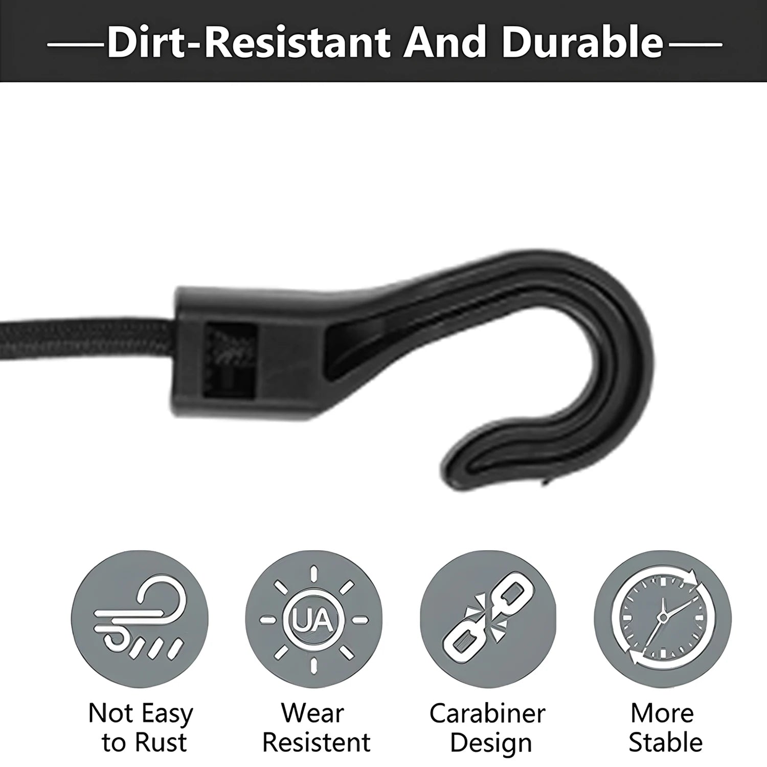 Bungee Straps – Heavy Duty Elastic Tie Down Straps with Hooks