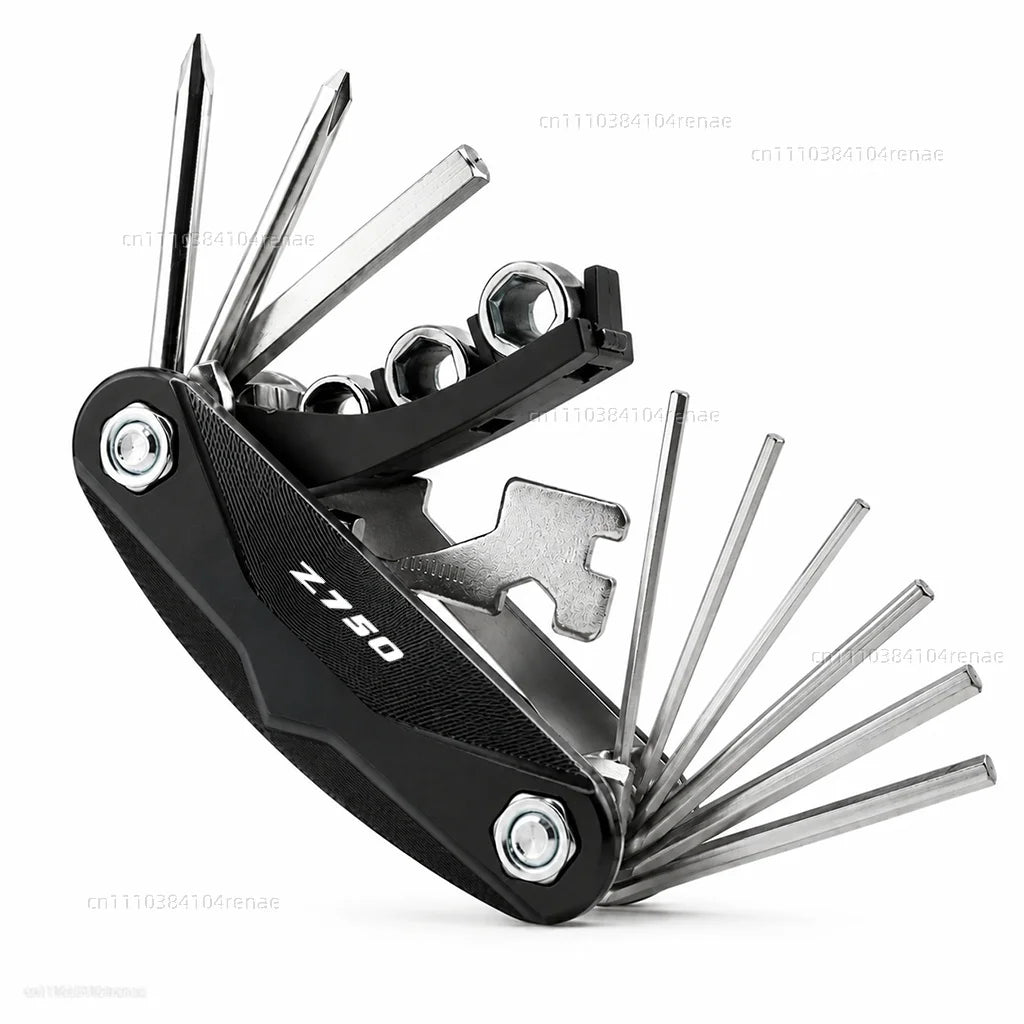 DragonflyMoto Kawasaki Z750 / Z750R / Z750S Multi-Tool Kit – CNC 6061 Anodized Aluminum – 6 Colors – Screwdriver + Wrench + Hex Key – $29